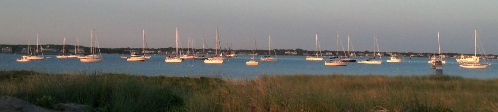 View of Boats at Kalmus Beach Snack Bar